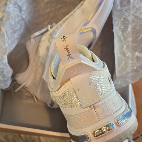 Nike Air Jordan 36 Low "Pure Money" in White and Metallic Silver (Men's Size 14) - Picture 7 of 15